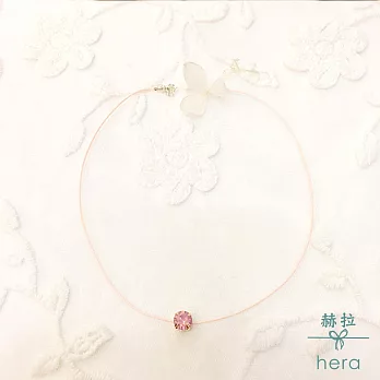 【Hera】赫拉 蛋白鑽糖果色頸鍊-3色粉紅