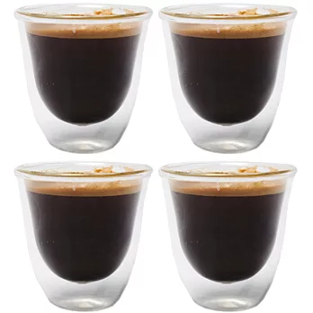 《CreativeTops》Cafetiere雙層玻璃濃縮咖啡杯4入(60ml)