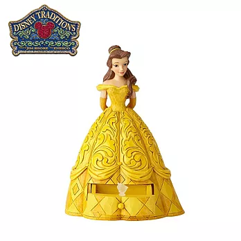 【正版授權】Enesco 貝兒公主 抽屜盒 塑像/公仔/精品雕塑 美女與野獸 Belle 迪士尼