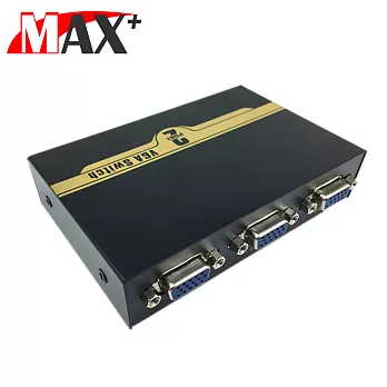 MAX+ VGA 二進一出螢幕切換器(黑)