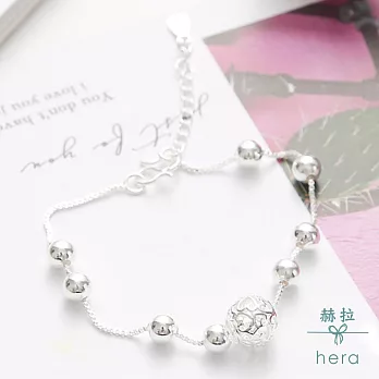 【Hera】赫拉 925鍍銀簡約系個性手鍊-2款鏤空愛心