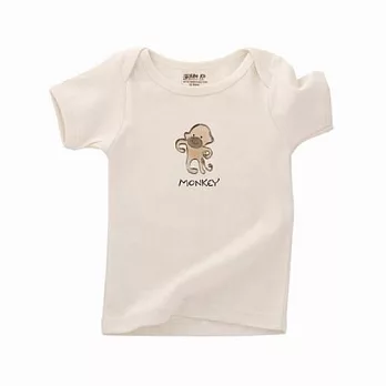 美國Kee-ka-有機棉Lap短袖T恤禮盒Monkey！（18~24M）