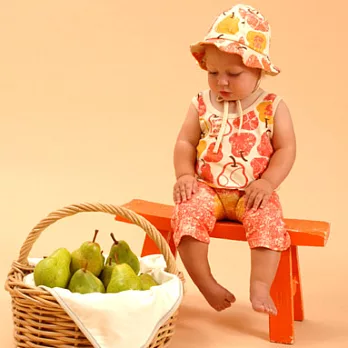 美國Sckoon系列，Organic有機棉無袖T_Shirt酪梨橘(12~18M)