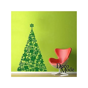 DecoWall 圖像壁貼 ◆ 聖誕樹 Dark Green