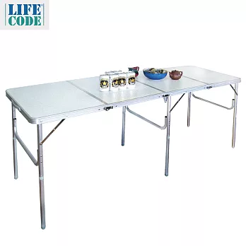 超長180cm四折箱型鋁合金折疊桌