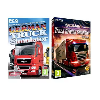 【模擬卡車 暢銷組】★ 德國卡車 + 斯坎尼亞卡車 ★ German Truck Simulator +SCANIA Truck Driving Simulator [英文版PC-GAME]