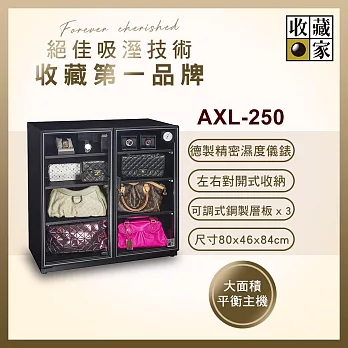 收藏家左右雙門電子防潮箱 AXL-250