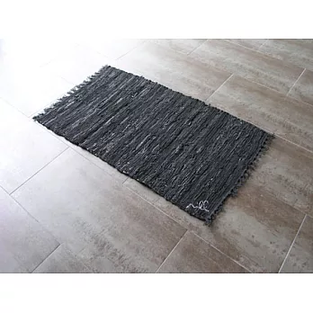義大利 SENSATION 皮革編織地毯 110x170 (cm)BLACK