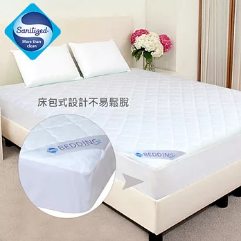 【山寧泰】防蟎抗菌系列雙人床包式保潔墊