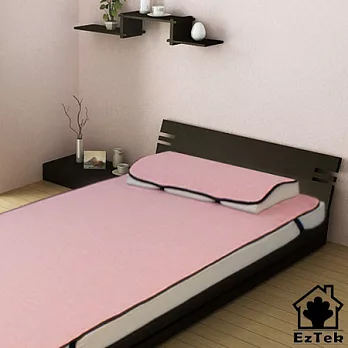 [輕鬆睡-EzTek] 涼感!和風紙纖-單人加大套組-含枕套x1粉紅色