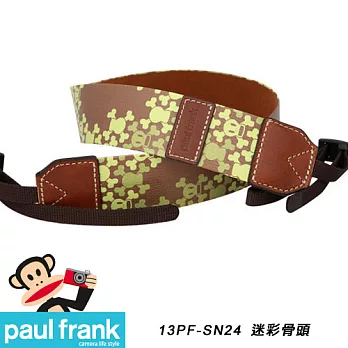 Paul Frank 大嘴猴-時尚相機背帶 DSLR 相機背帶 數位單眼相機背帶-多種造型顏色可選[PF13PF-SN24/迷彩骨頭]