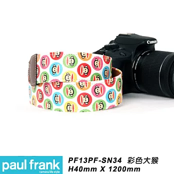 Paul Frank 大嘴猴-時尚相機背帶 DSLR 相機背帶 數位單眼相機背帶-多種造型顏色可選[PF13PF-SN34/彩色大猴]