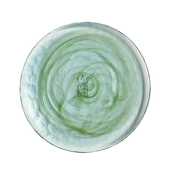 極光玻璃盤(日光綠)