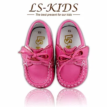 【LS-KIDS】 手工精緻學步鞋-寶寶雷根鞋系列-櫻桃紅 13櫻桃紅
