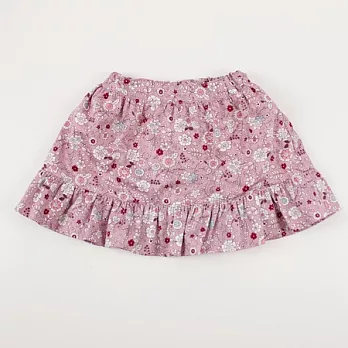 【愛的世界】MYBABY小兔花園系列荷葉小圓裙-台灣製-105粉紅色