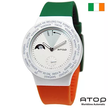 ATOP｜世界時區腕錶－24時區國旗系列(愛爾蘭)