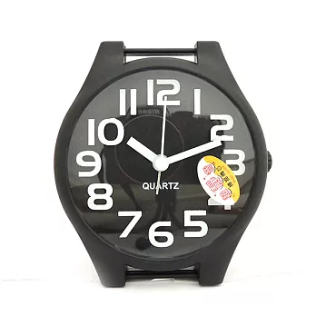 無敵王 糖果色手錶造型立體數字鬧鐘SV-1314黑