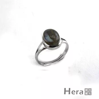 【Hera】頂級簡約拉長石活圍戒/開口戒/戒指(純銀鍍K)