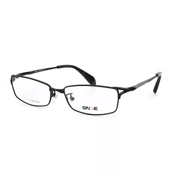 【大學眼鏡】GRIXE 輕量鈦合金 商務方框平光眼鏡5078-C3黑