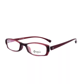 【大學眼鏡】GRAZIE 簡約有型 流行方框平光眼鏡G1112-C2酒紅