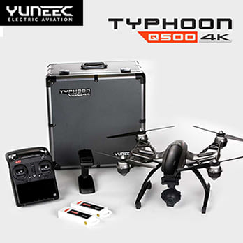 TYPHOON Q500+ 4K畫質鋁箱版&雙電池 四軸四旋翼空拍機飛行器(黑色)