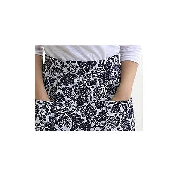 [Mamae] 韓國同步販售 高雅時尚葉片半身圍裙 田園風格 腰部圍裙如圖示