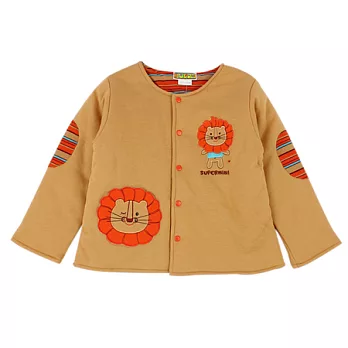 【愛的世界】SUPERMINI小獅子系列兩面穿舖棉外套-台灣製-95咖啡色