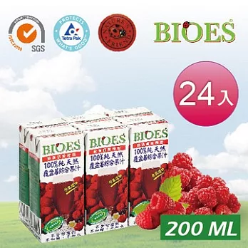 【BIOES 囍瑞】100％純天然覆盆莓汁綜合原汁 (200ml - 24入)