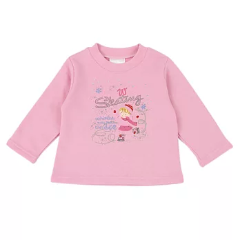 【愛的世界】MYBEAR第一雙溜冰鞋系列純棉羅紋領上衣-台灣製-115粉紅色
