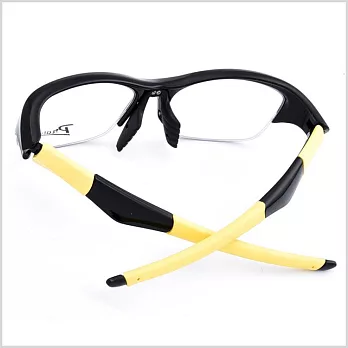【大學眼鏡】PRATO 安全耐摔 運動型結構半框平光眼鏡P13004-D9黑