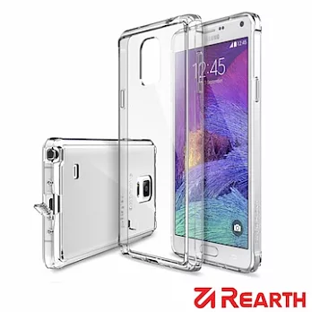 Rearth 三星 Galaxy Note 4 高質感透明保護殼(贈送螢幕保護貼)透明