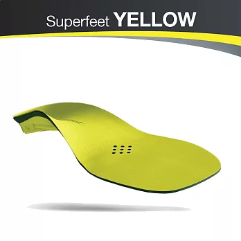 【美國SUPERfeet】健康超級鞋墊-黃色C