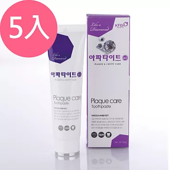 韓國APATITE鑽石系列牙膏-去除齒垢130g_5入組