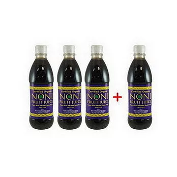 斐濟好諾麗-100%有機諾麗果發酵純液500ml*3入組(加贈500ml*1)