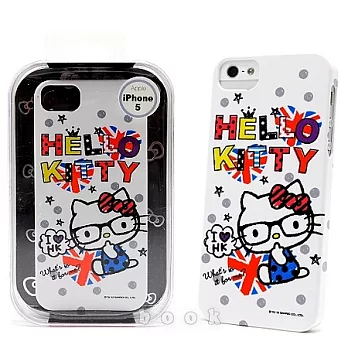 韓國限定SANRIO iphone5【萌Kitty維多利亞行】硬式手機背蓋