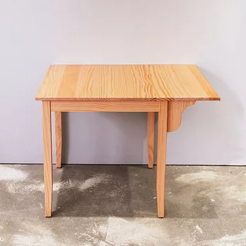 CiS自然行實木家具-單邊實木延伸桌74~98cm(溫暖柚木色)