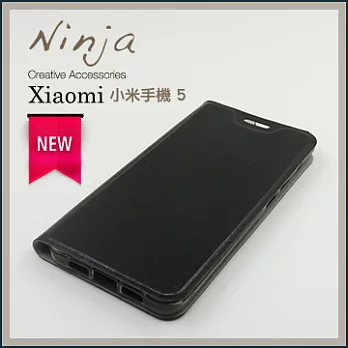 【東京御用Ninja】Xiaomi小米手機 5經典瘋馬紋保護皮套（黑色）
