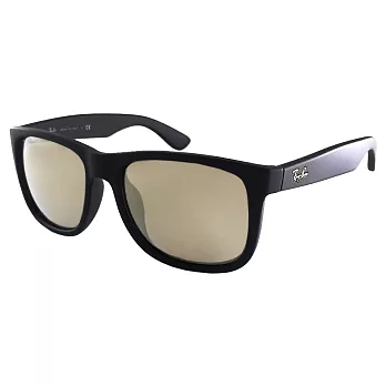 【Ray-Ban 雷朋】4165F-622/5A-54 亞洲加高鼻墊款太陽眼鏡(#霧黑-水銀鏡面)