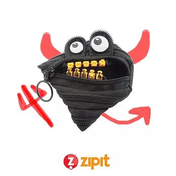 Zipit 怪獸拉鍊包鋼牙版(小)-黑