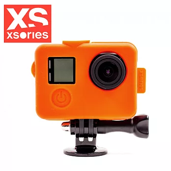 法國XSories SILICONE COVER Lite GoPro Hero4矽膠保護套橘色