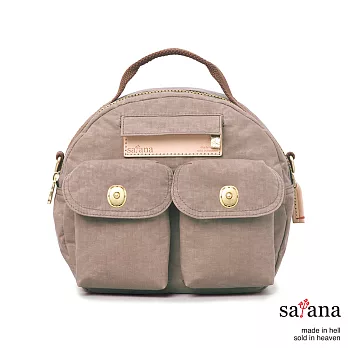 satana - Mini輕旅行後背包/保齡球包 - 松樹皮