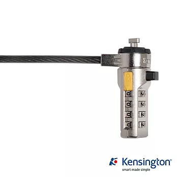 Kensington Combination Laptop Lock 行動型鋼纜密碼電腦鎖(黑)