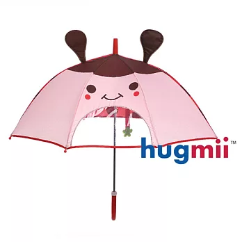 【hugmii】立體造型安全型兒童雨傘_瓢蟲紅