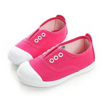 【LOBO】西班牙環保手工品牌 無綁帶休閒鞋 童款20桃紅