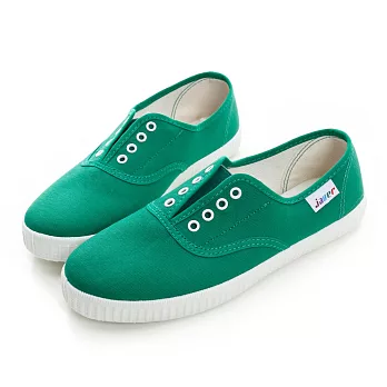 【LOBO】西班牙環保手工品牌 無綁帶休閒鞋 成人款35綠