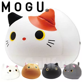 【日本MOGU】幸福Ｑ胖貓 可愛抱枕/舒壓靠枕‧日本原裝進口虎斑貓