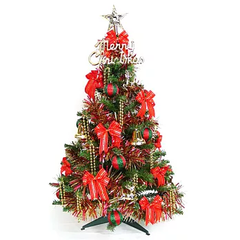 幸福3尺/3呎(90cm)一般型裝飾綠聖誕樹 (+飾品組-紅金色系)(不含燈)YS-GTC03001