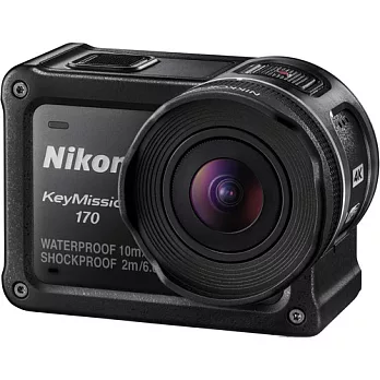 Nikon KeyMission 170 運動攝影機(公司貨)- 64G記憶卡+專用電池X2+專用座充+清潔組+小腳架+保護貼+讀卡機-