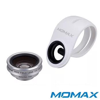 Momax X-Lens 2合一手機鏡頭組銀