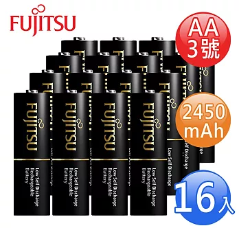 FUJITSU富士通 低自放2450mAh充電電池組(3號16入)